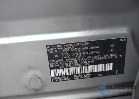 2020 Toyota Rav4 Xle из США, поврежденный, VIN JTMP1RFV8LJ033488